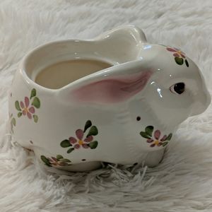 Vintage AVON WEISS Hand Painted Bunny Planter